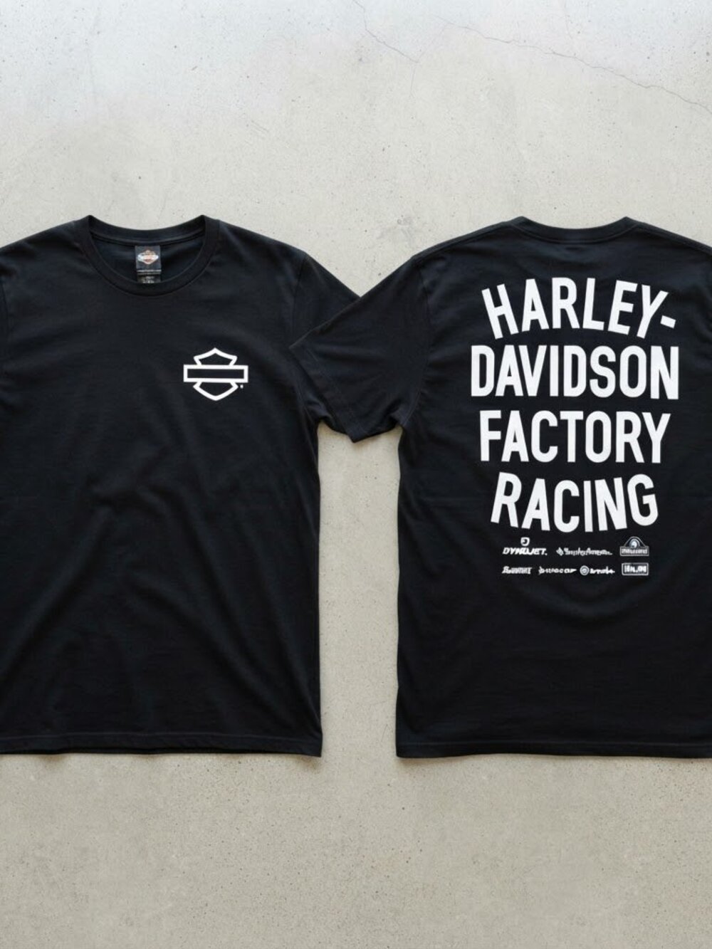 Harley Davidson Factory Racing Black T-Shirt S-4XL